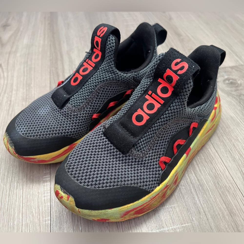 Adidas Lite Racer Adapt 5.0 Kids' Slip-On Lace Tennis Shoes Boys size 12